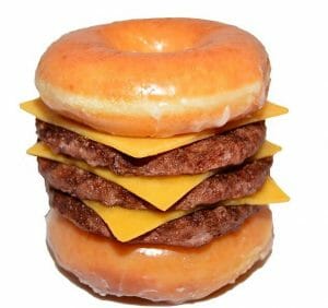 Krispy Kreme Cheeseburger