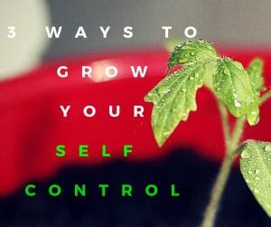 3 Ways to grow your self control