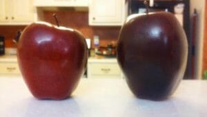 Which apple is real? Others can only taste and see that the Lord is good when we give them real Spiritual fruit.