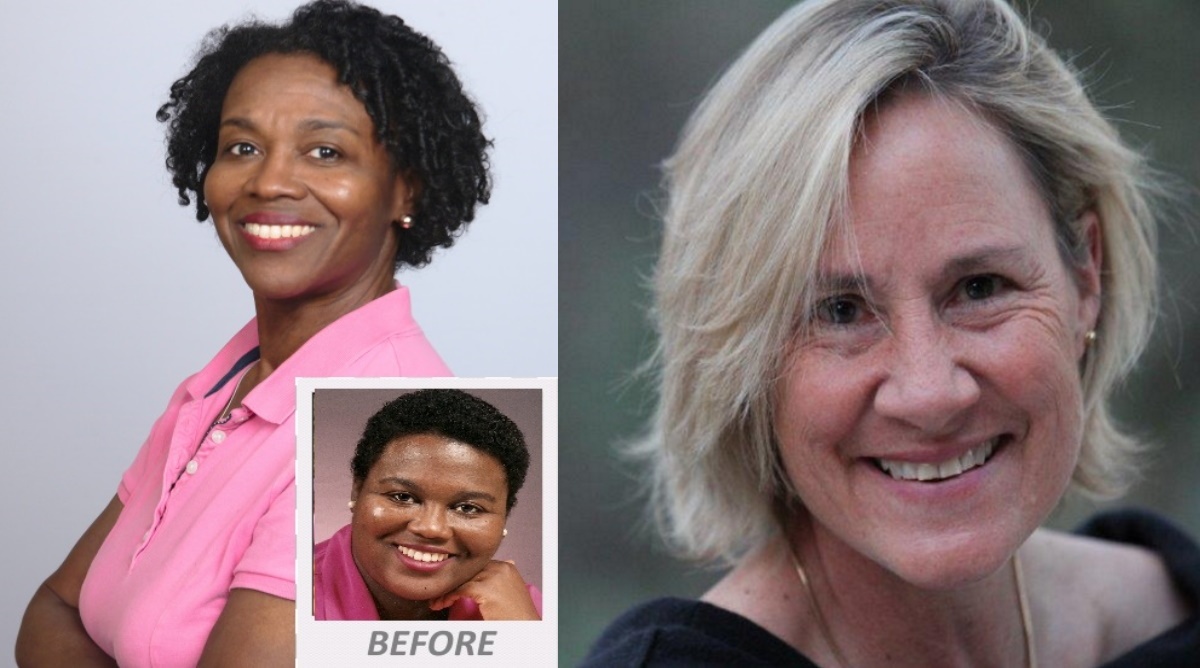 a collage of women with different hair styles