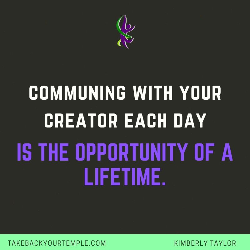 Communing with your Creator