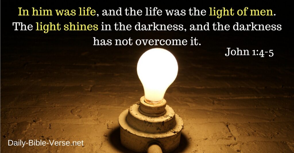 John1 4 5 Life and Light of Men