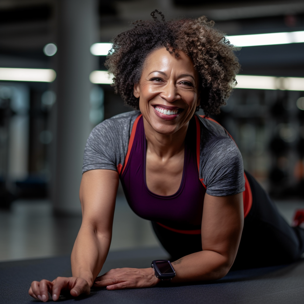 a woman smiling at camera