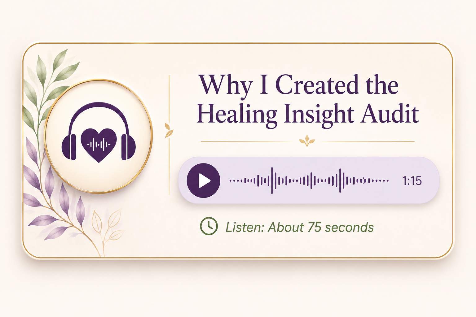HIA Audio Box_Why I Created It
